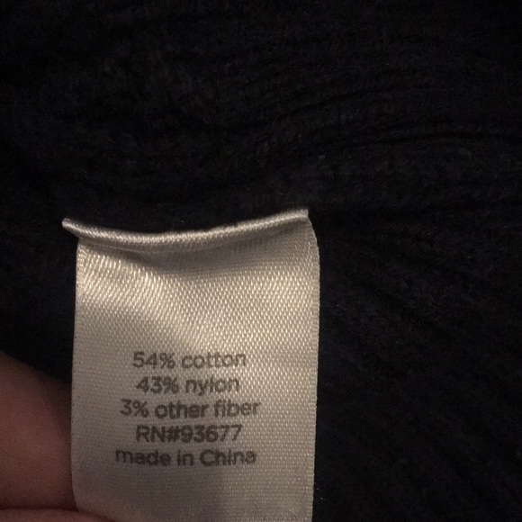JCP navy blue sweater size L. - Picture 3 of 3